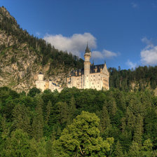 Схема вышивки «Замок возле горы»
