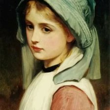 Схема вышивки «Портрет девочки. Чарльз Сайлем Лиддердейл»