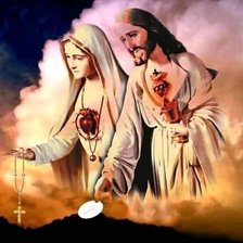 Схема вышивки «Ісус і Марія»