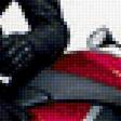 Предпросмотр схемы вышивки «Мотоциклист» (№2124817)