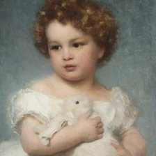 Схема вышивки «Девочка с кроликом. William Robert Symonds»