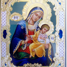 Схема вышивки «Голубицкая икона Божьей Матери»