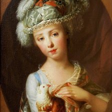 Оригинал схемы вышивки «Иоганн Фридрих Август Тишбейн. Дама с голубем» (№2138960)