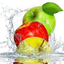 Схема вышивки «Яблоки на воде»