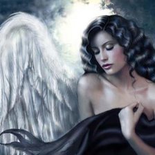 Схема вышивки «Ангел тьмы»