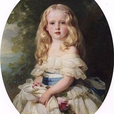 Схема вышивки «Franz Xaver Winterhalter. Портрет девочки»