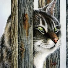 Схема вышивки «Ах, кошки, кошки... Художник Ирина Гармашова»