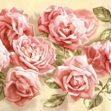 Схема вышивки «Панель "Розы"»