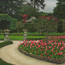 Схема вышивки «Сад Холкер Холл, графство Камбрия, Англия»