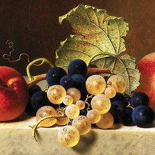 Оригинал схемы вышивки «Персики и виноград» (№2171936)