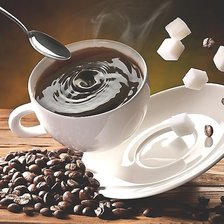 Схема вышивки «кофе с сахаром»