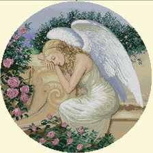Схема вышивки «Спящий ангел»