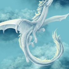 Схема вышивки «Белый дракон»
