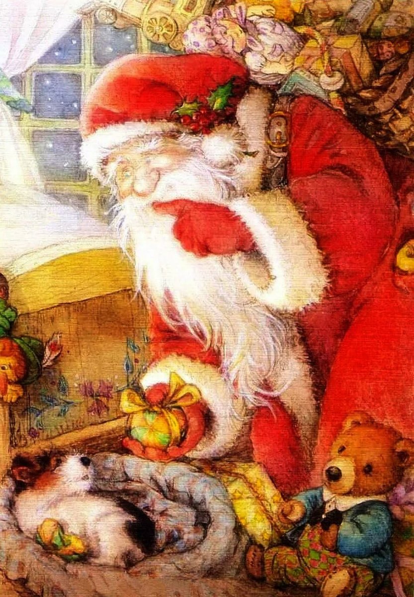 Lisi Martin. Санта - дед мороз, санта клаус, новый год, детское, подарки, рождество - оригинал