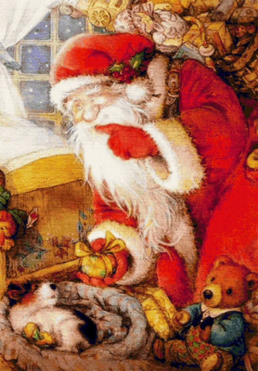Lisi Martin. Санта - рождество, дед мороз, новый год, подарки, детское, санта клаус - предпросмотр