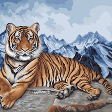Tigre, nas montanhas,