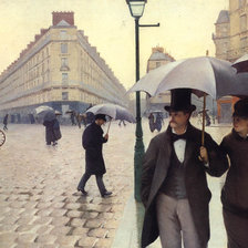 Схема вышивки «Gustave Caillebotte Paris A Rainy Day»