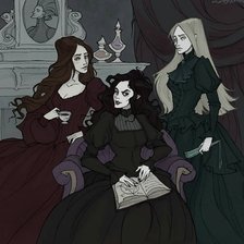Схема вышивки «Сёстры Блек»