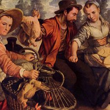 Схема вышивки «Голландский рынок 16 век»