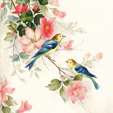 Оригинал схемы вышивки «Птицы» (№2209406)