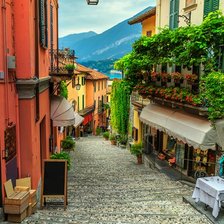 Схема вышивки «Улицы Италии»