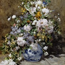 Оригинал схемы вышивки «ренуар ваза с цветами» (№2213961)
