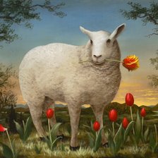 Схема вышивки «белая овечка (Kevin Sloan)»