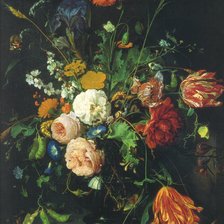 Схема вышивки «Цветы в вазе. Ян Давидс де Хам.»