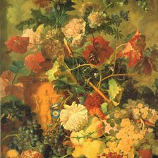 Схема вышивки «Цветы и плоды. Ян ван Хейсум.»
