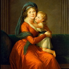 Оригинал схемы вышивки «Мать и дитя» (№2231444)