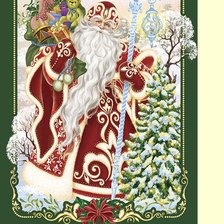 Оригинал схемы вышивки «Дед Мороз» (№2239832)