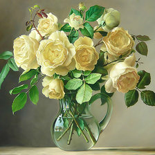 Оригинал схемы вышивки «Белые розы.» (№2242750)
