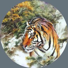 Оригинал схемы вышивки «тигр» (№2248615)