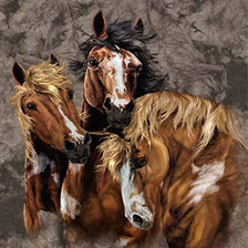 Схема вышивки «лошади»