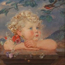 Оригинал схемы вышивки «Детский портрет. Hedwig von Hagenow Schlieben» (№2254643)