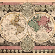 Оригинал схемы вышивки «Карта мира древняя» (№2255516)