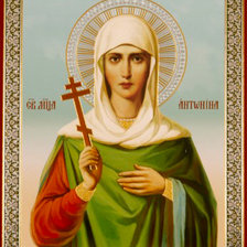 Схема вышивки «Св. мученица Антонина»