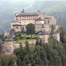 Схема вышивки «замок Австрии Festung Hohenwerfen (светлый)»
