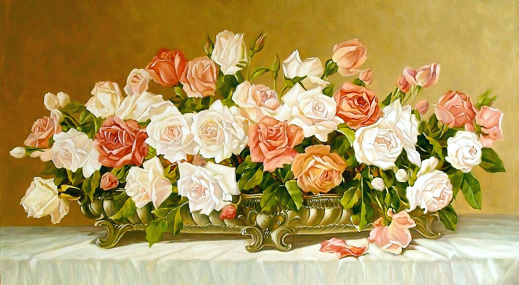 Серия "Букет". Розы - букет, цветы, флора, розы - оригинал