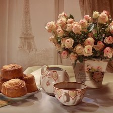 Схема вышивки «Парижский завтрак»
