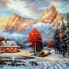 Схема вышивки «Winter Landscape»