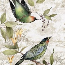 Схема вышивки «Весна.Птицы»