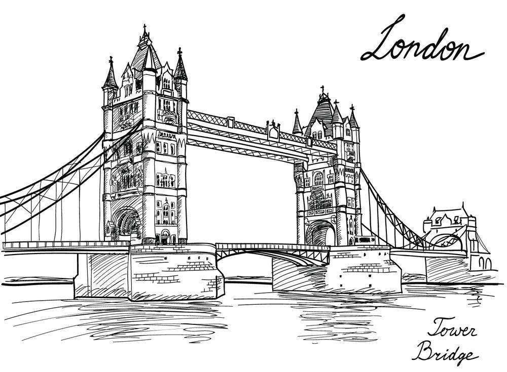 лондон - мост, англия - оригинал