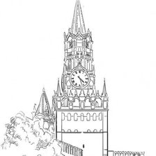 Оригинал схемы вышивки «кремль» (№2301055)