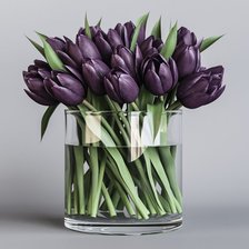 Оригинал схемы вышивки «Фиолетовые тюльпаны.» (№2317782)