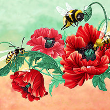 Оригинал схемы вышивки «Пчела.» (№2320851)