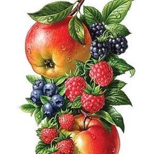 Оригинал схемы вышивки «Фрукты, ягоды» (№2321516)