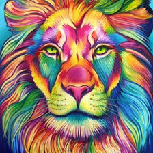 Оригинал схемы вышивки «Lion tricolor» (№2331056)