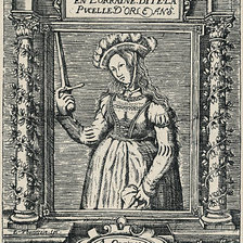 Схема вышивки «Jeanne d'Arc la Pucelle 5 colors»
