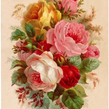 Схема вышивки «bouquet flores»